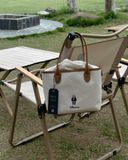  Túi Xách Whoau - Steve Canvas Tote Bag Beige - WHBGG2224A 