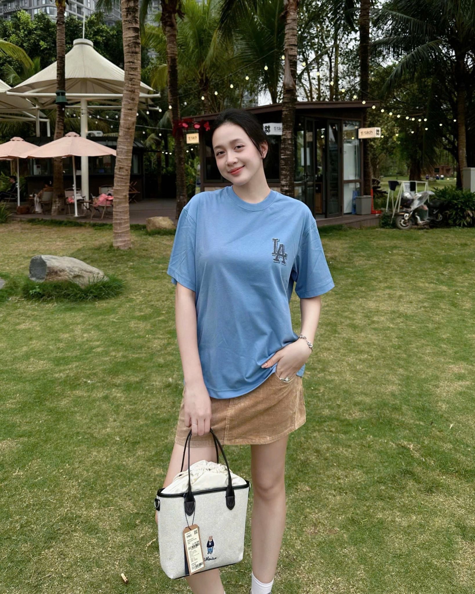  Túi Xách Whoau - Steve Canvas Tote Bag Black - WHBGG2224A 