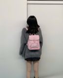  Balo MLB Korea - Dia Monogram Mini Backpack New York Yankees Pink - 7ABKMD45N-50PKL 