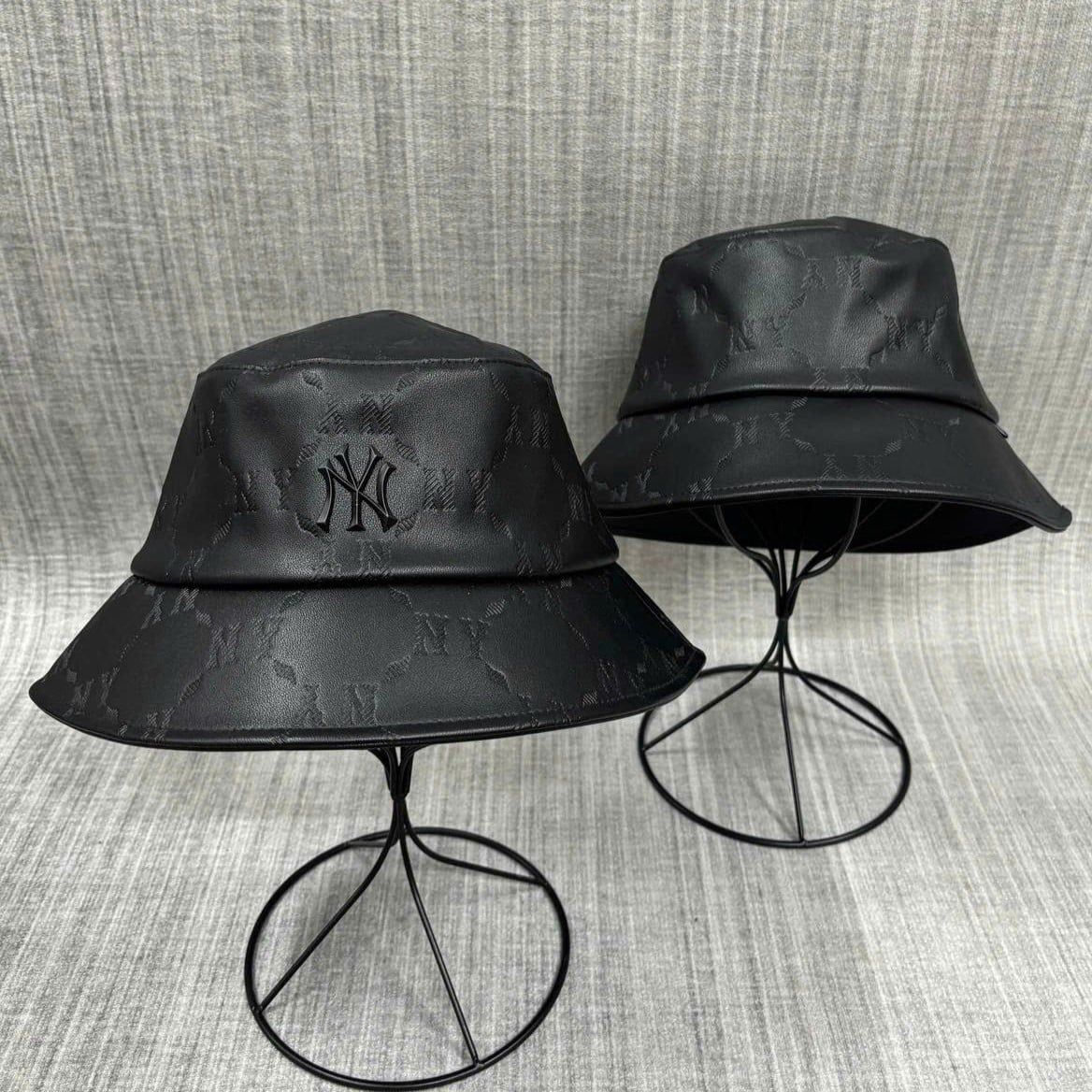  Nón Bucket MLB - [Unisex] Dia Monogram Leather NY - 3AHTM034N-50BKS 