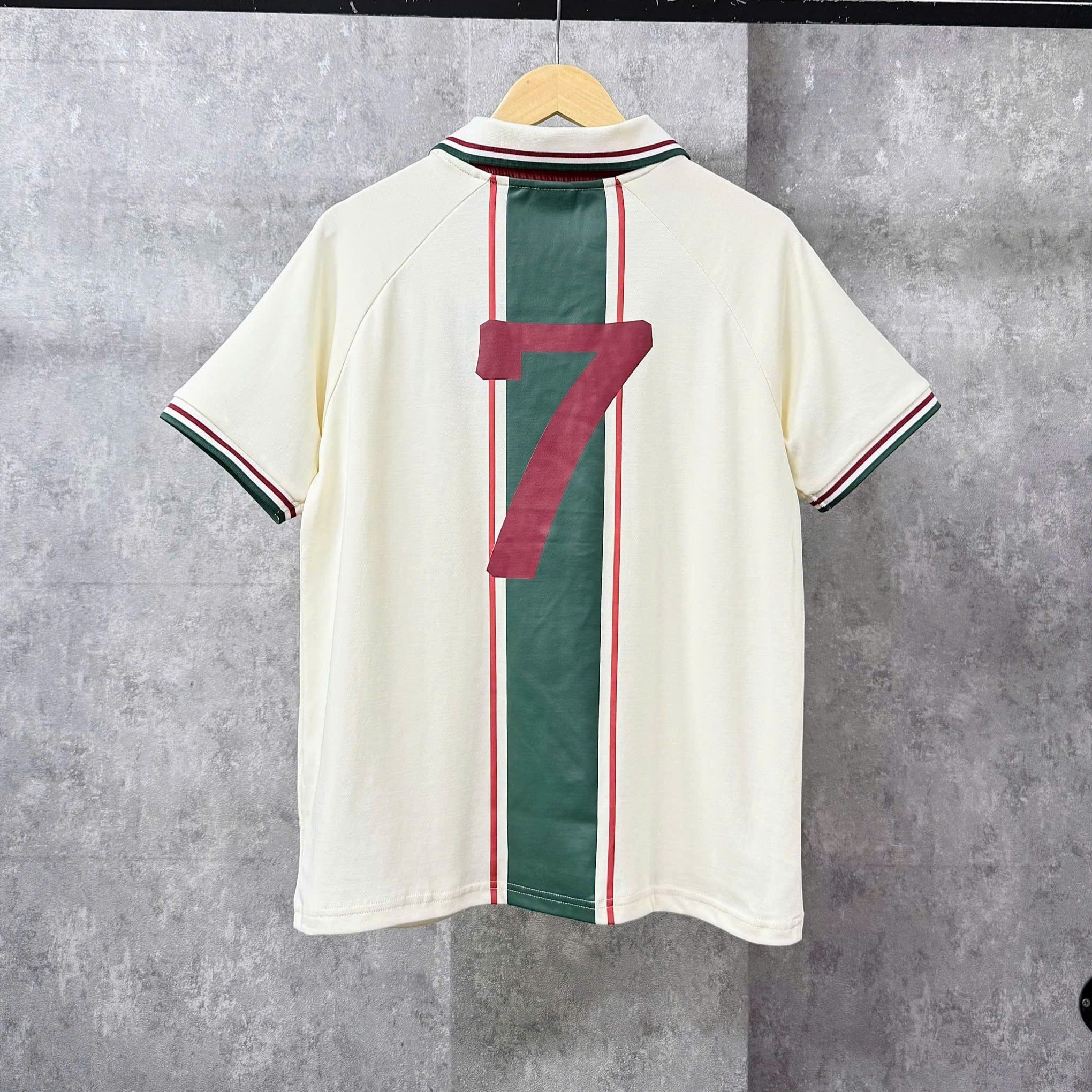  Áo Thun Polo New Era - [Unisex] Number 7 NY Cream/Green - 13782551 