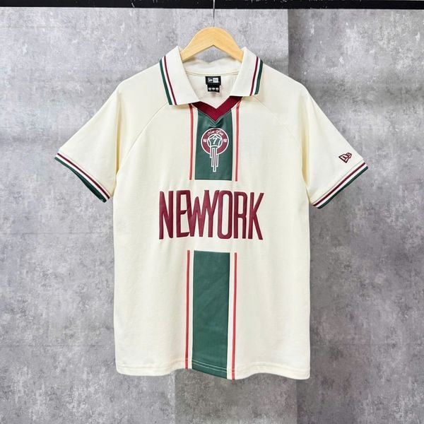 Áo Thun Polo New Era - [Unisex] Number 7 NY Cream/Green - 13782551