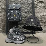  Balo MLB Korea - Dia Monogram Mini Backpack New York Yankees Black - 7ABKMD45N-50BKS 