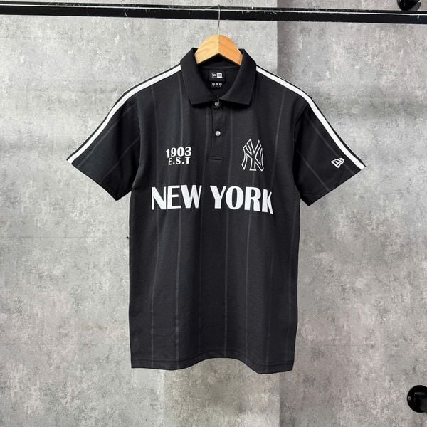 Áo Thun Polo New Era - [Unisex] Shoulder Line Jersey NY Black - 16599858