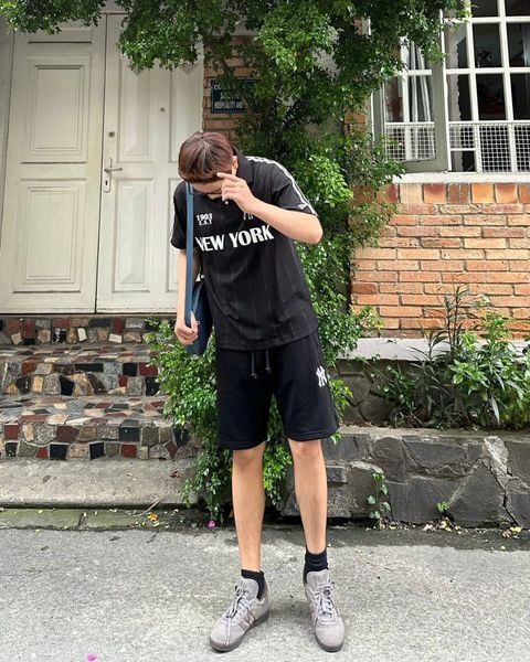 Áo Thun Polo New Era - [Unisex] Shoulder Line Jersey NY Black - 16599858