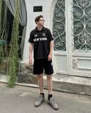  Áo Thun Polo New Era - [Unisex] Shoulder Line Jersey NY Black - 16599858 