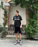  Áo Thun Polo New Era - [Unisex] Shoulder Line Jersey NY Black - 16599858 