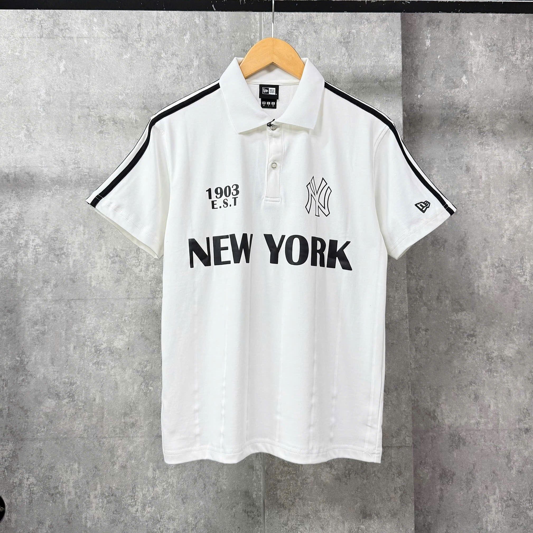  Áo Thun Polo New Era - [Unisex] Shoulder Line Jersey NY White - 16599859 