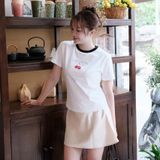  Áo Thun Semi-Crop MLB [Nữ] Summer Fruits Lifestyle - 3FTSN6363-50WHS 