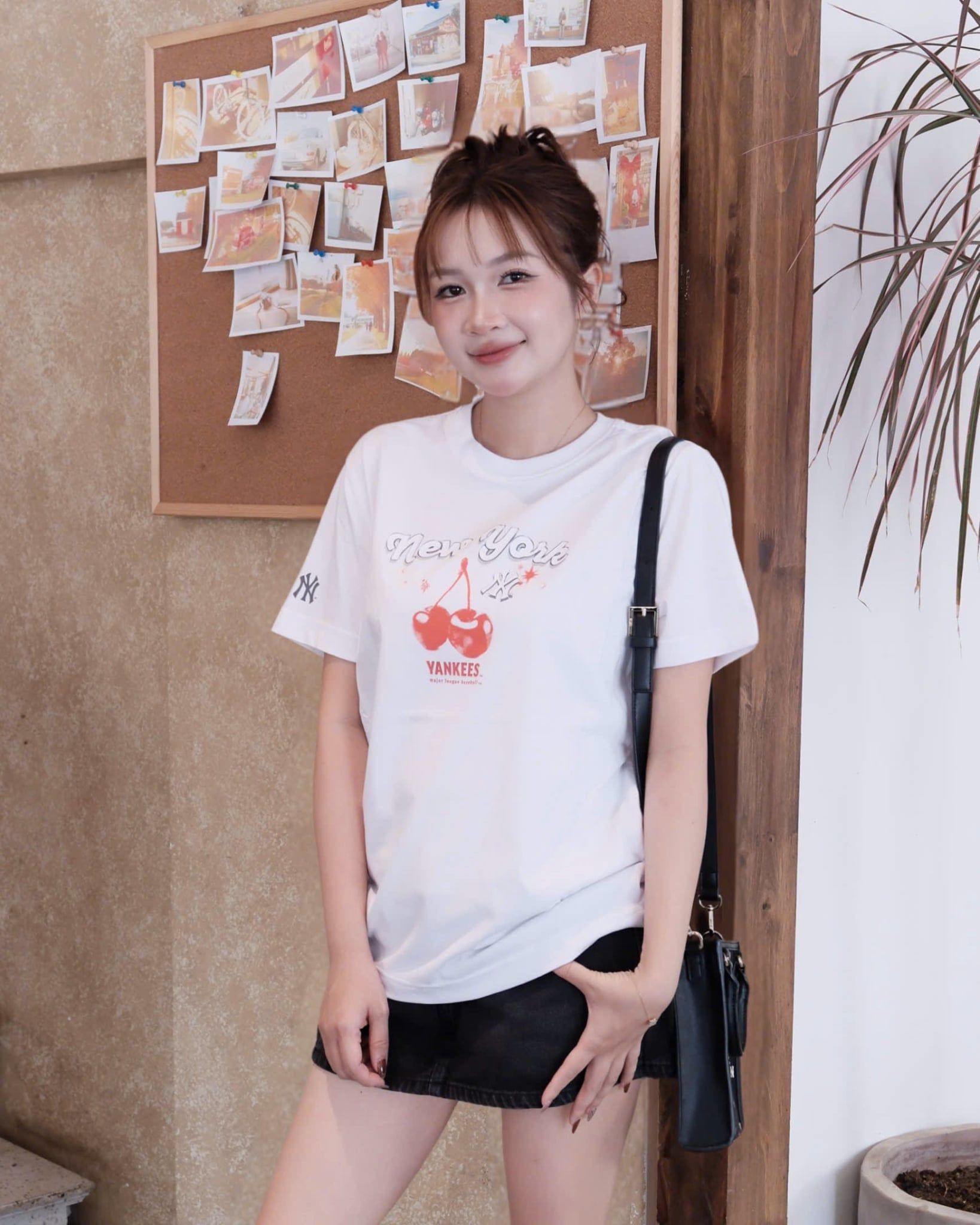  Áo Thun MLB [Unisex] Summer Fruits Lifestyle OverFit - 3ATSN6063 