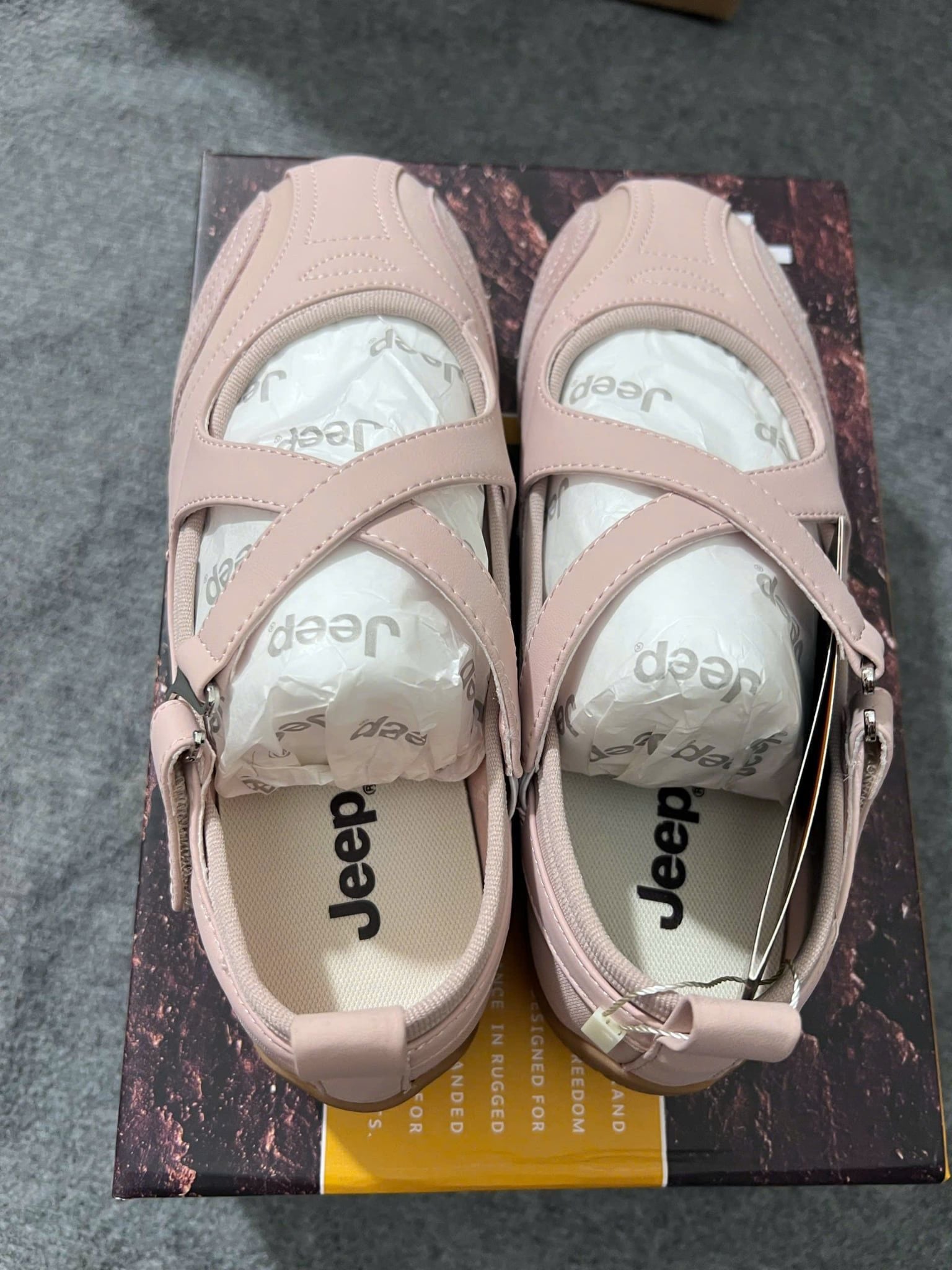  Giày Jeep Mary Jane - [Nữ] Vintage Toe Ballet Pink P661W13310 