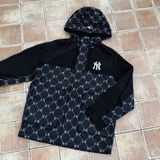  Áo Khoác Gió MLB Dia Monogram Color Block Jacquard Windbreaker Black - 3AWJM0241-50BKS 