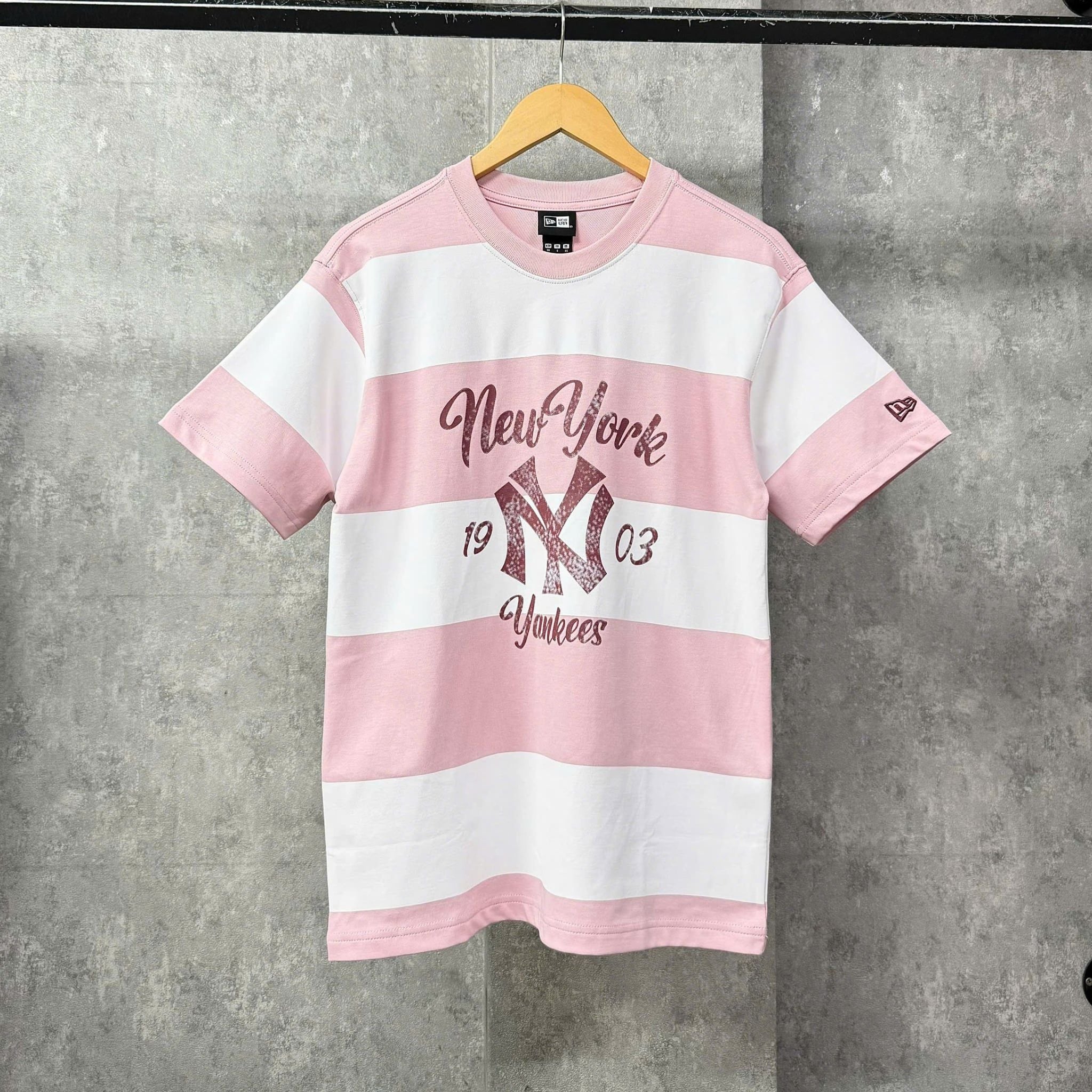  Áo Thun New Era - [Unisex] NY 1903 Stipe Pink - 16221249 