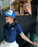  Áo Polo Crop MLB Korea [Nữ] - Basic Crop Collared NY - 3FPQB0243 