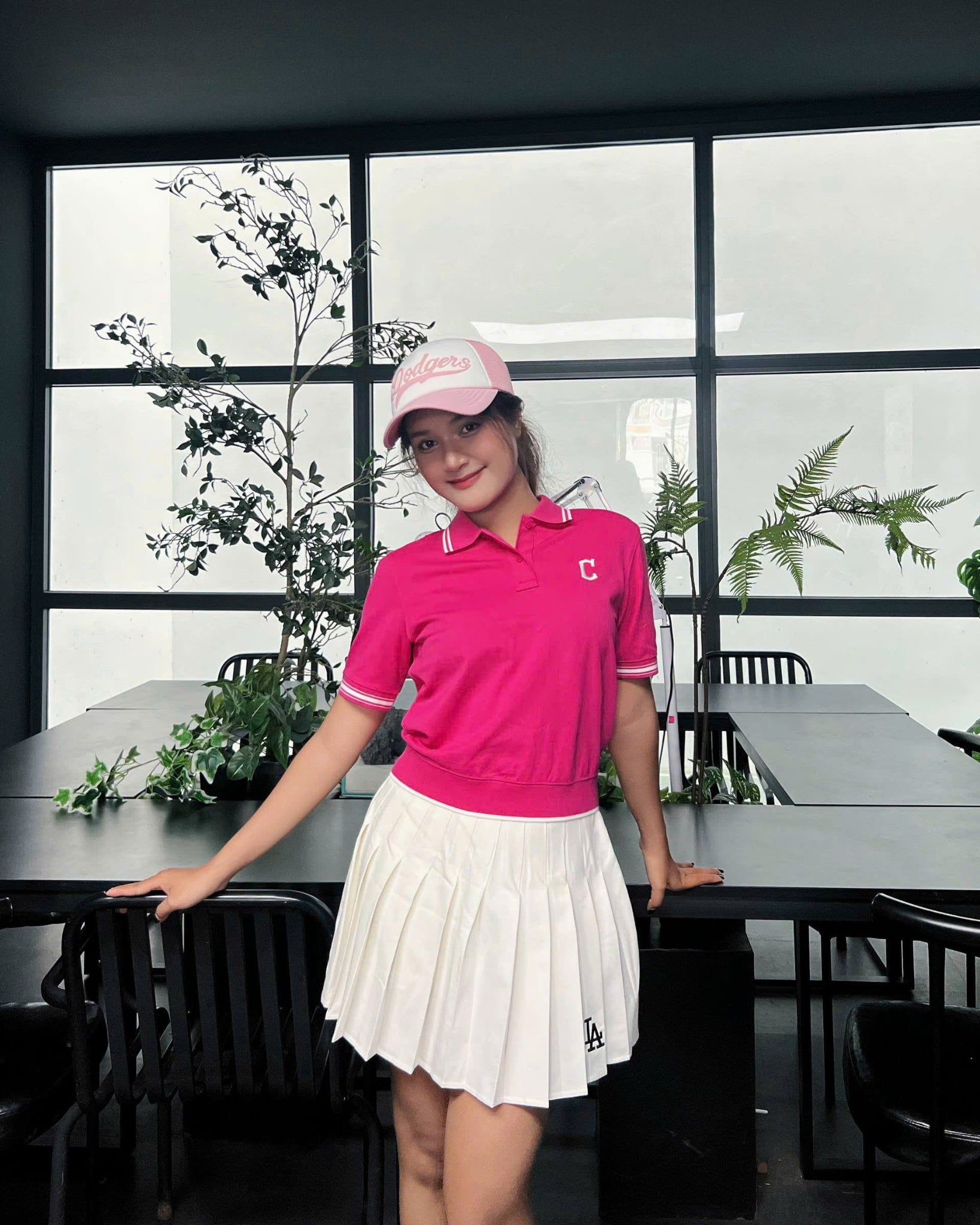  Áo Polo Crop MLB Korea [Nữ] - Basic Crop Collared NY - 3FPQB0243 
