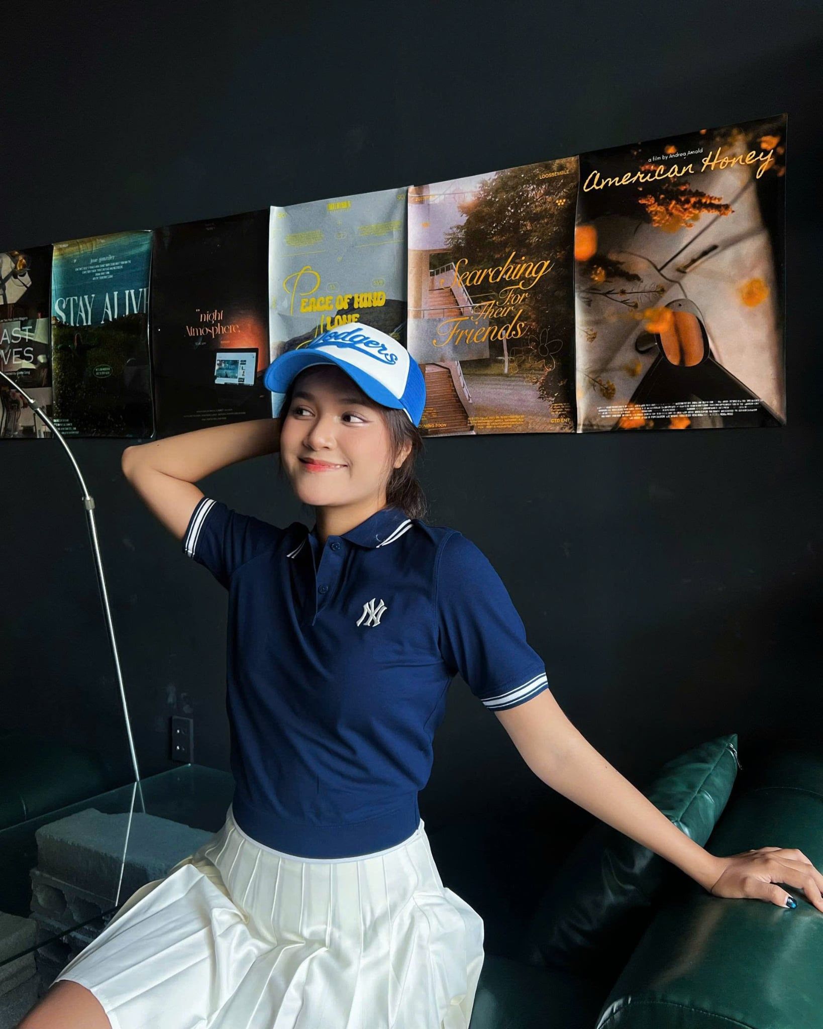  Áo Polo Crop MLB Korea [Nữ] - Basic Crop Collared NY - 3FPQB0243 
