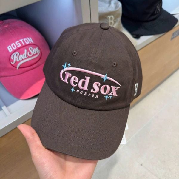 Nón MLB Korea - Cute Pop Unstructured Ball Cap Boston Red Sox - 3ACPV246N-43BRD