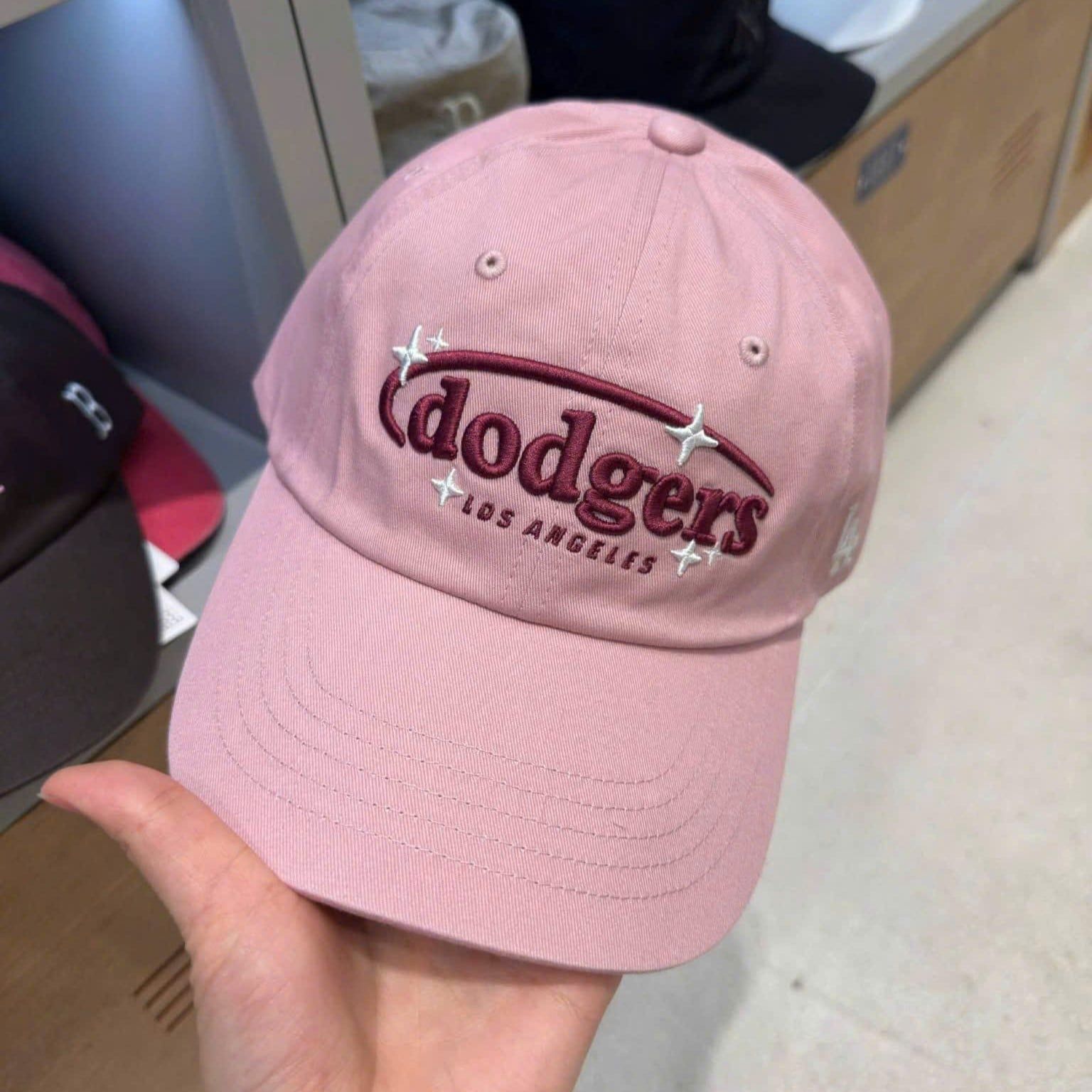  Nón MLB Korea - Cute Pop Unstructured Ball Cap LA Dodgers - 3ACPV246N-07PKM 