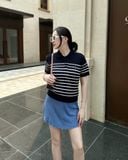  Áo Len WHOAU [Nữ] - Steve Collar Cable Sweater - WHKAG2423F 