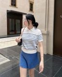  Áo Len WHOAU [Nữ] - Steve Collar Cable Sweater - WHKAG2423F 
