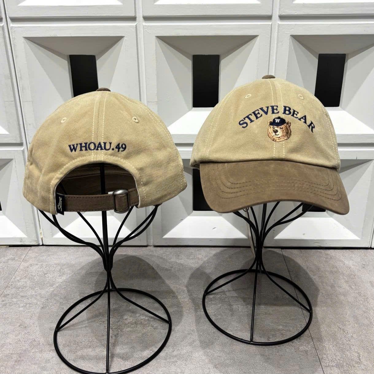  Nón Whoau - [Unisex] Steve Head Embroidery Ball Cap - WHACG4921A 