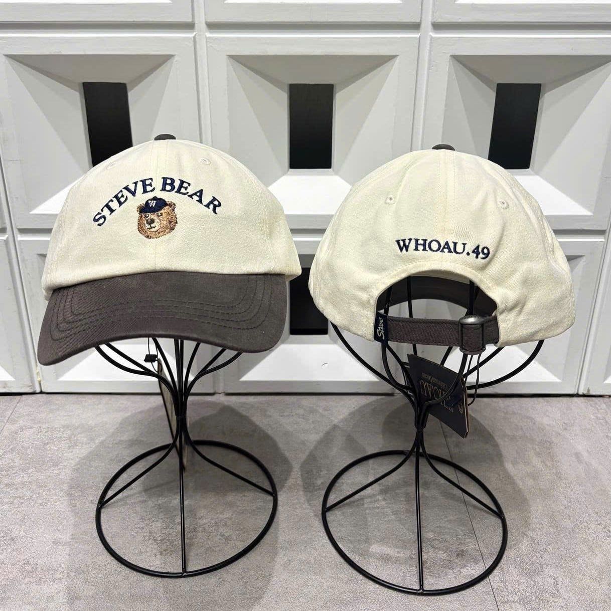  Nón Whoau - [Unisex] Steve Head Embroidery Ball Cap - WHACG4921A 