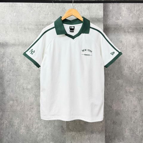 Áo Thun Polo New Era - [Unisex] Basic NY White/Green - 13256656