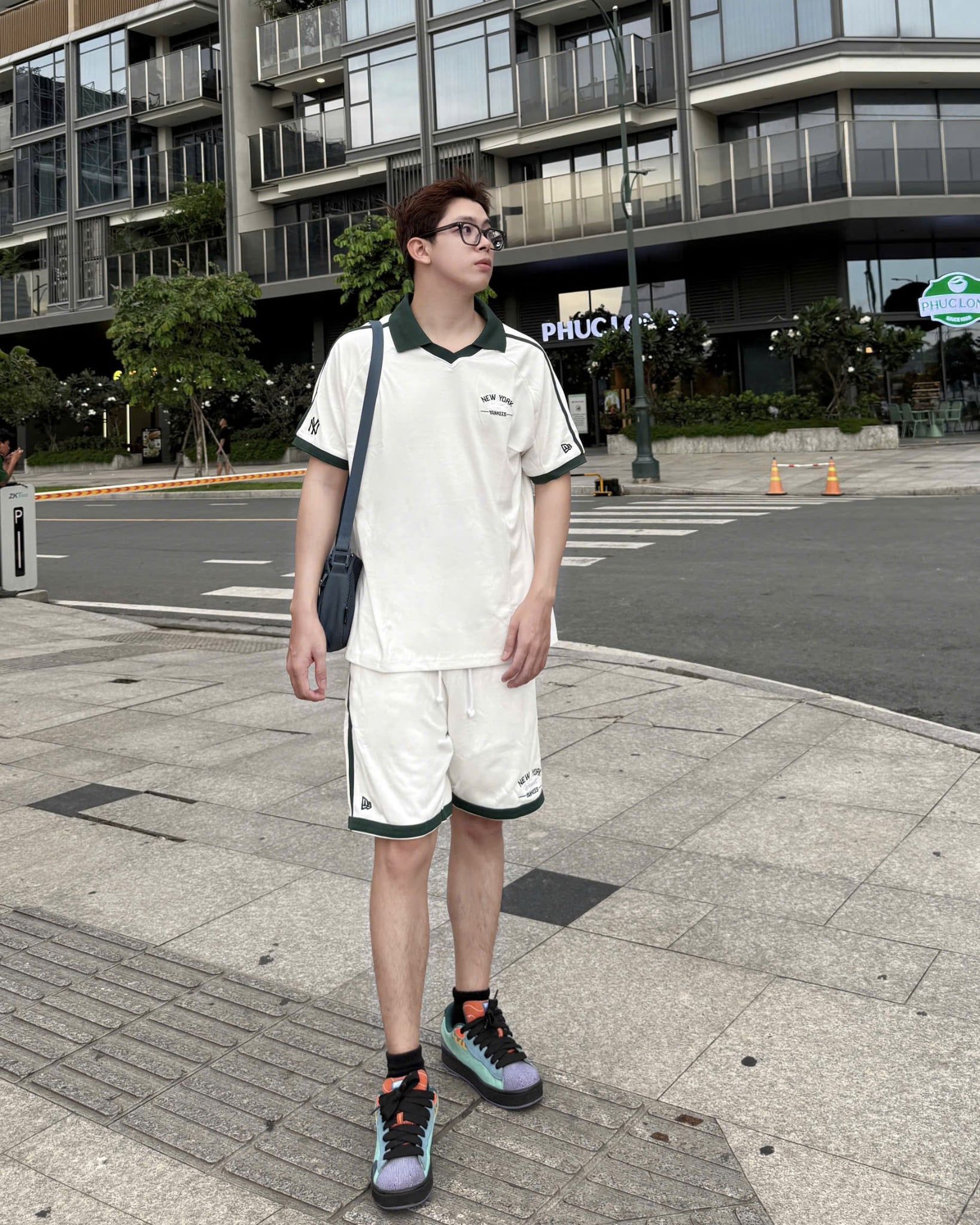  Áo Thun Polo New Era - [Unisex] Basic NY White/Green - 13256656 