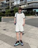  Áo Thun Polo New Era - [Unisex] Basic NY White/Green - 13256656 