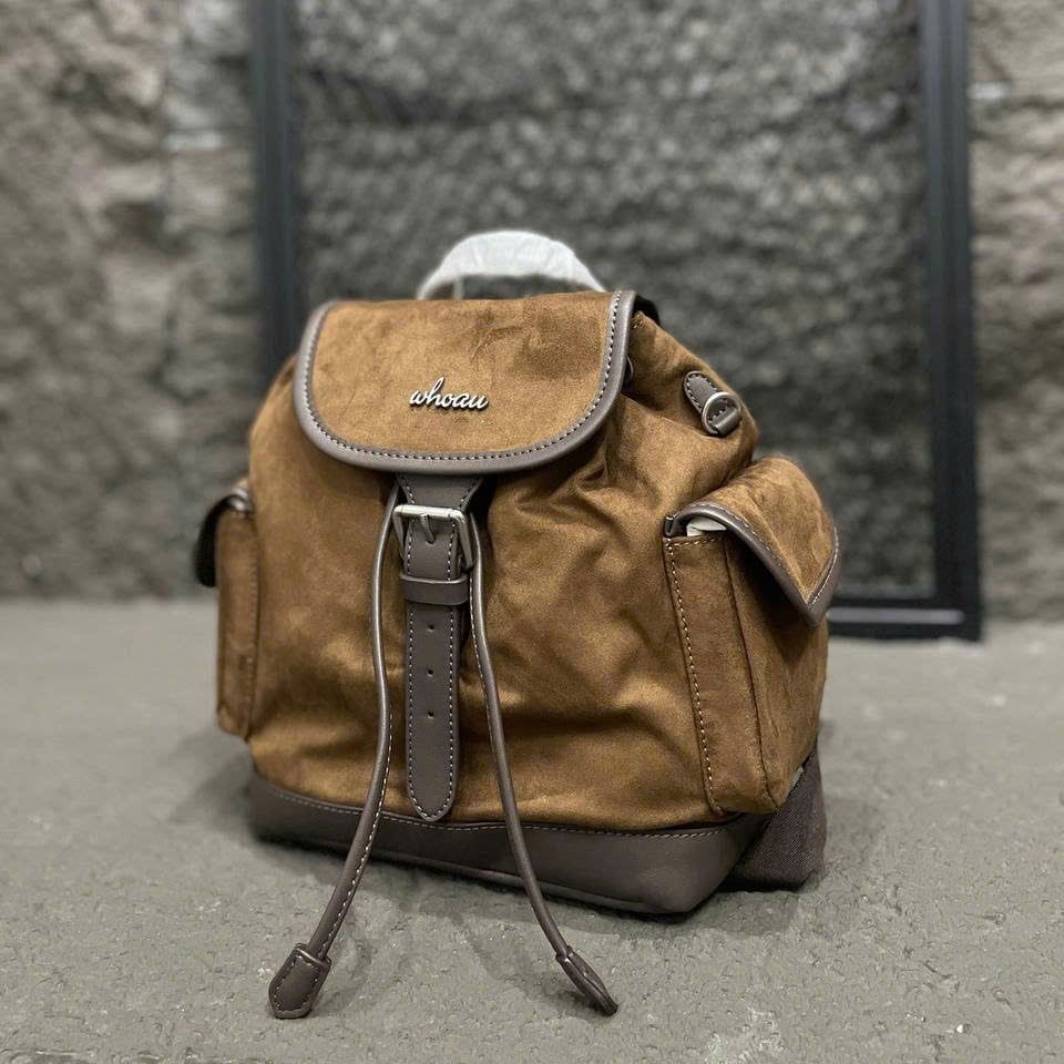  Balo Whoau Korea - Synthetic Suede Flap - WHBGG4931A 