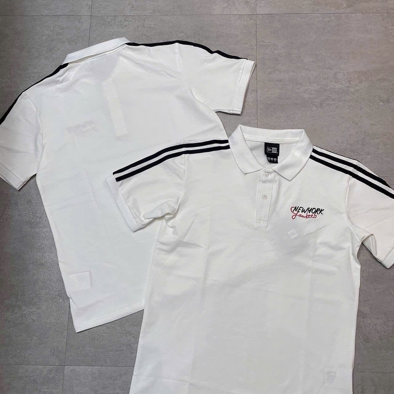  Áo Thun Polo New Era - [Unisex] Basic NY Black/White 