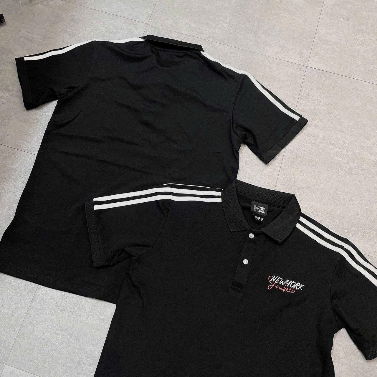  Áo Thun Polo New Era - [Unisex] Basic NY Black/White 