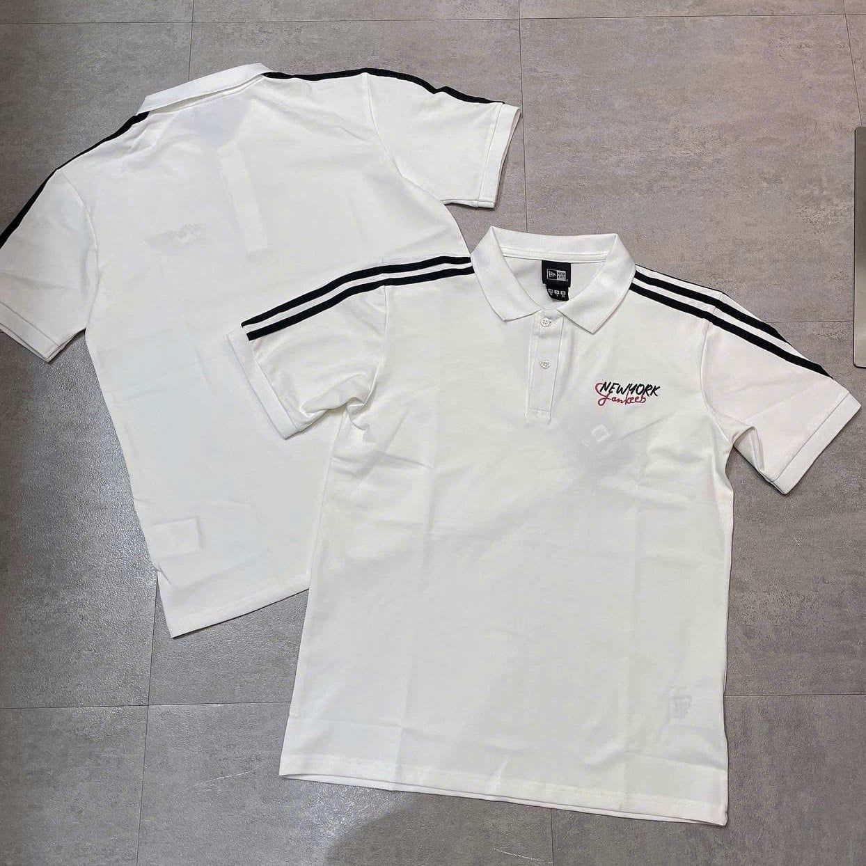  Áo Thun Polo New Era - [Unisex] Basic NY Black/White 