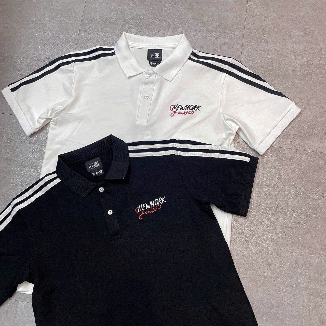  Áo Thun Polo New Era - [Unisex] Basic NY Black/White 