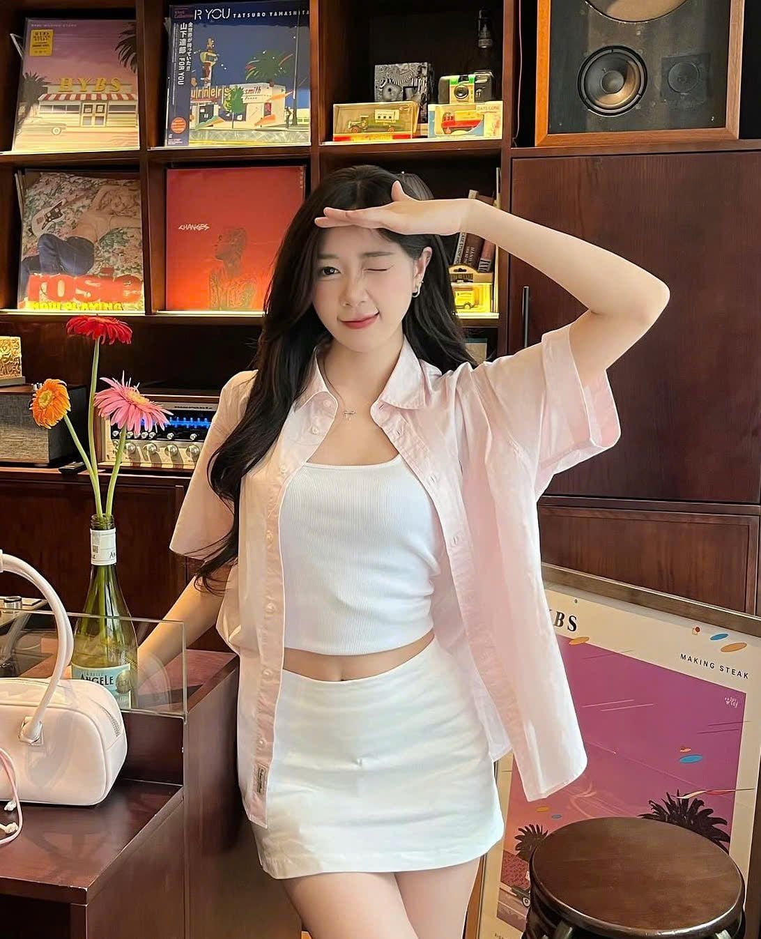  Áo Sơ Mi WHOAU [Unisex] - Steve Loose Fit Short Sleeve Shirts Pink - WHYAG2511F 