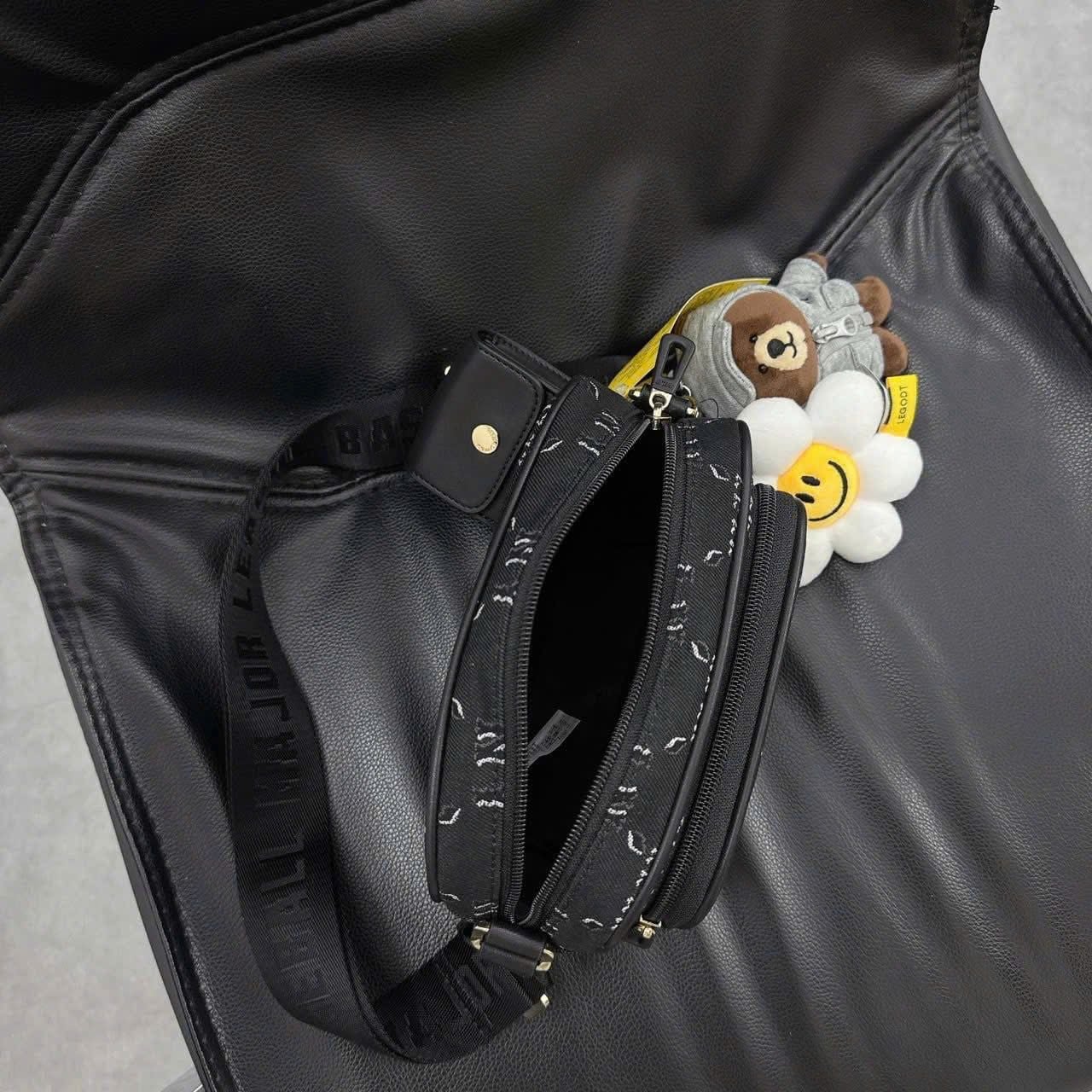  Túi MLB Diamond Monogram Camera Bag NY Black - 7ACRMDH5N-50BKS 