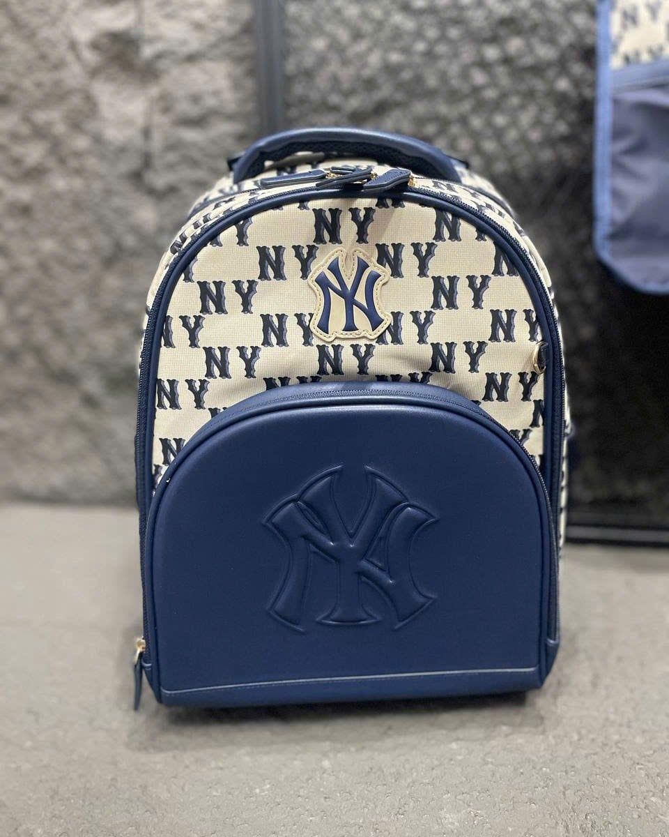  Set Balo MLB Korea - Classic Mono DTP NY Navy - 7ABKMD55N-50NYD 