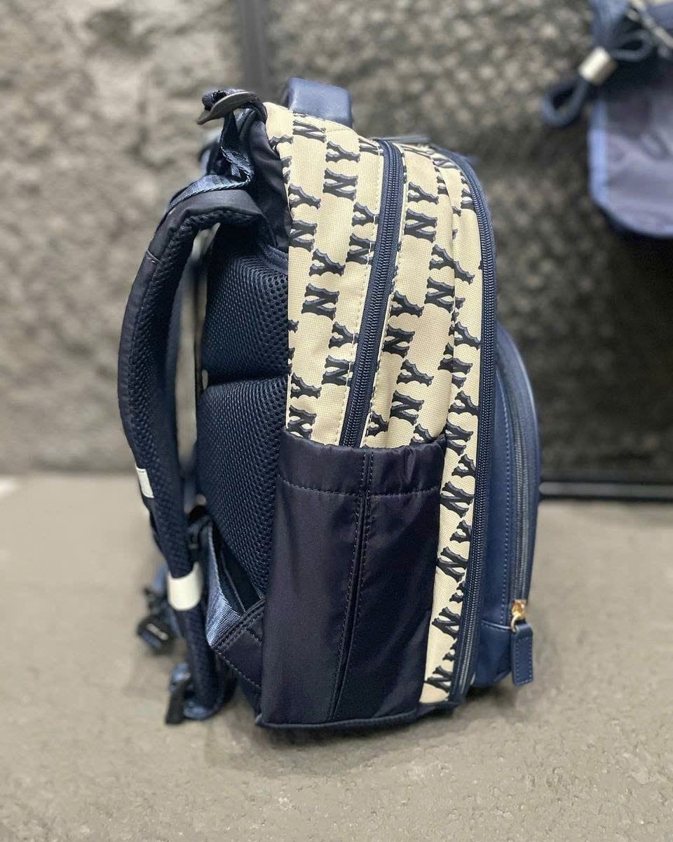  Set Balo MLB Korea - Classic Mono DTP NY Navy - 7ABKMD55N-50NYD 