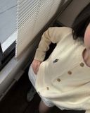 Áo Cardigan WHOAU [Nữ] - Steve R-Neck Cream - WHCKG1111F 