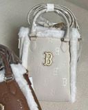  Túi Phone MLB - Classic Monogram PU Embossed Mini Boston Cream - 7ACRM0946-43BGL 