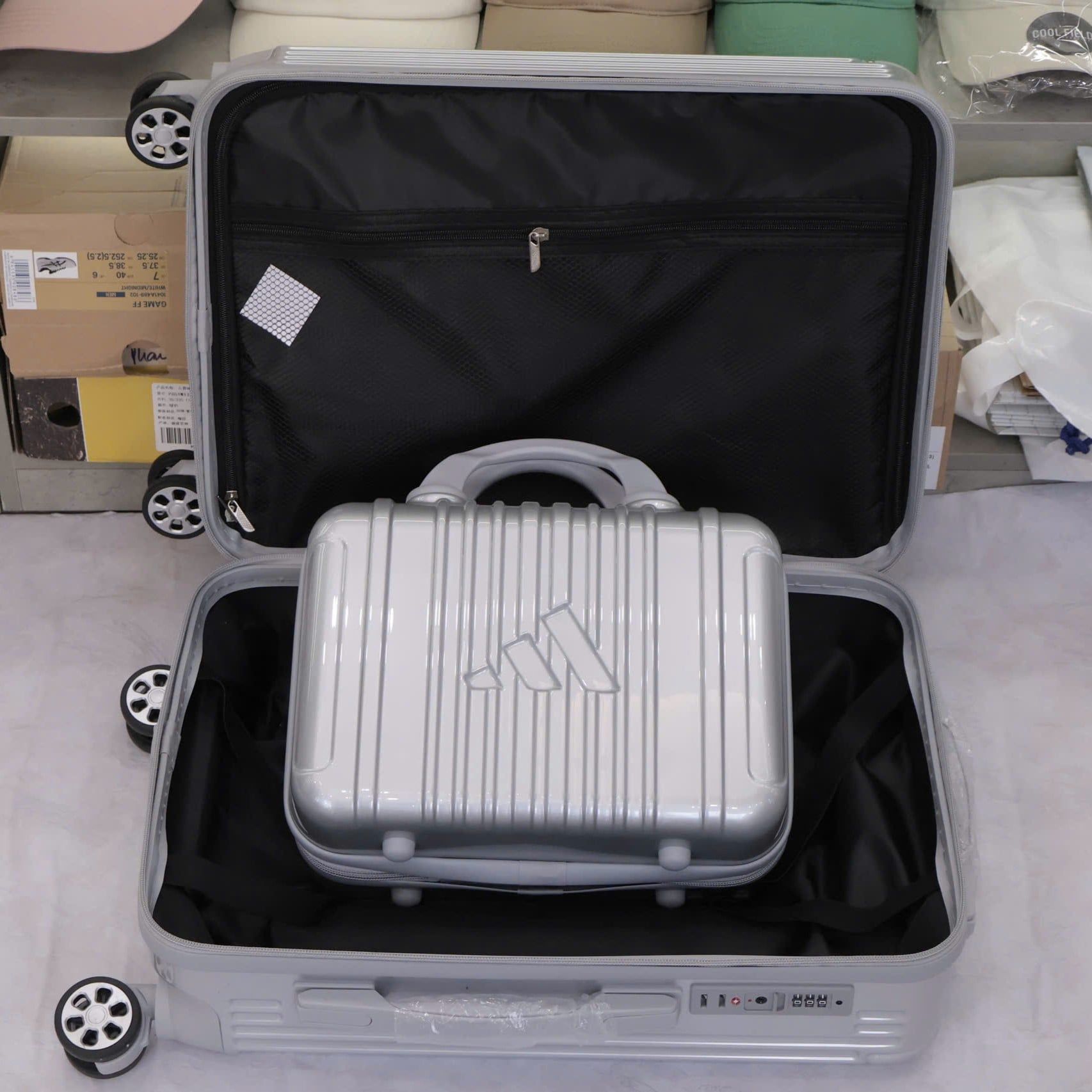  Set Vali Adidas Size 22 (Xách Tay) Xám 