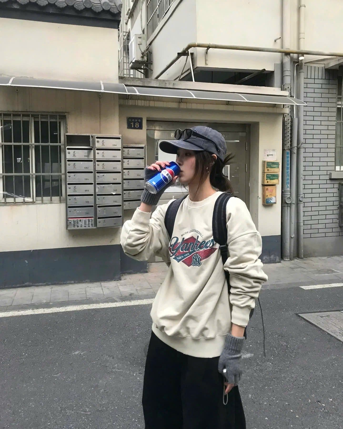  Nón MLB Korea - [Unisex] Varsity Vintage Tone-Tone Cursive - 3ACPV135N-50CGS 