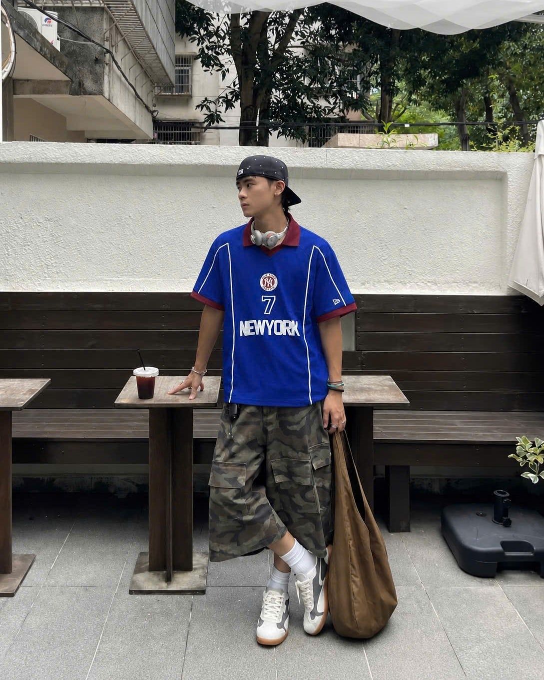  Áo Thun Polo New Era - [Unisex] New York Hip Line Blue - 13256663 