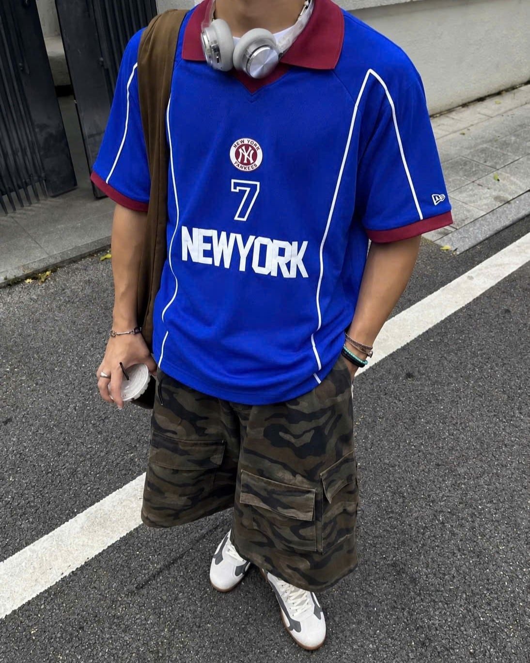  Áo Thun Polo New Era - [Unisex] New York Hip Line Blue - 13256663 