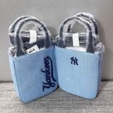  Túi Phone MLB Varsity Cursive Denim Mini Crossbody NY - 3ACRS104N-50INS 