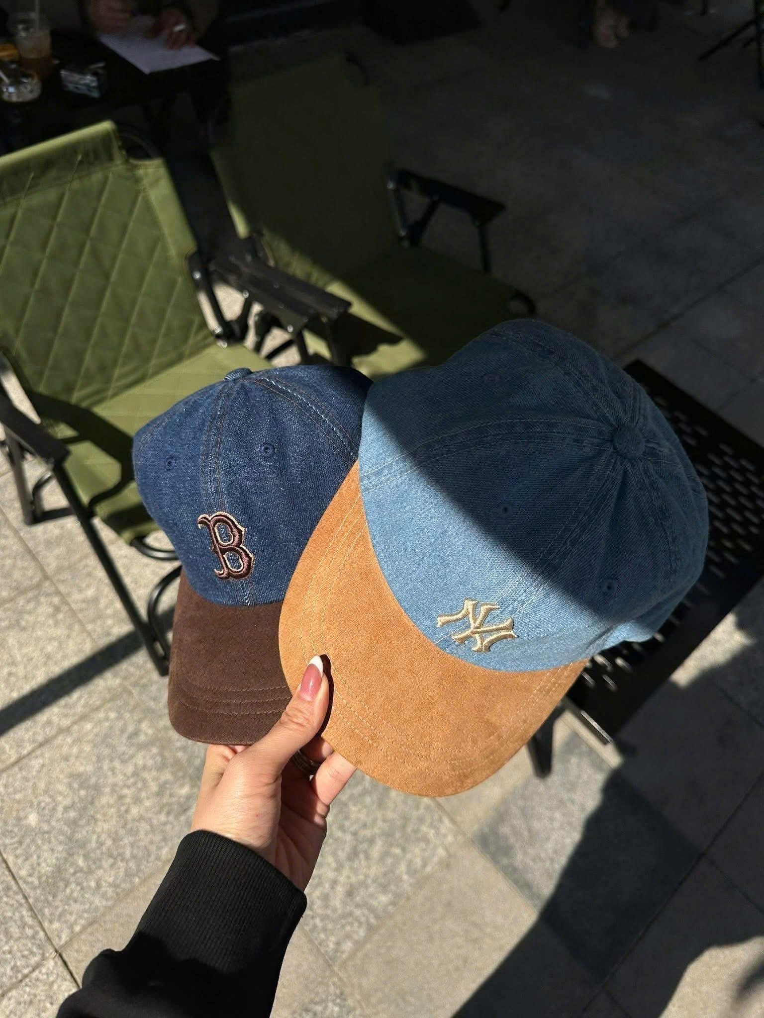  Nón MLB Korea - [Unisex] Denim Suede Unstructured Ballcap - 3ACPB125N-50BGS 