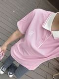  Áo Polo MLB [Unisex] - Basic Color Block Comfortable Fit Collar Boston - 3APQB0253-43PKM 