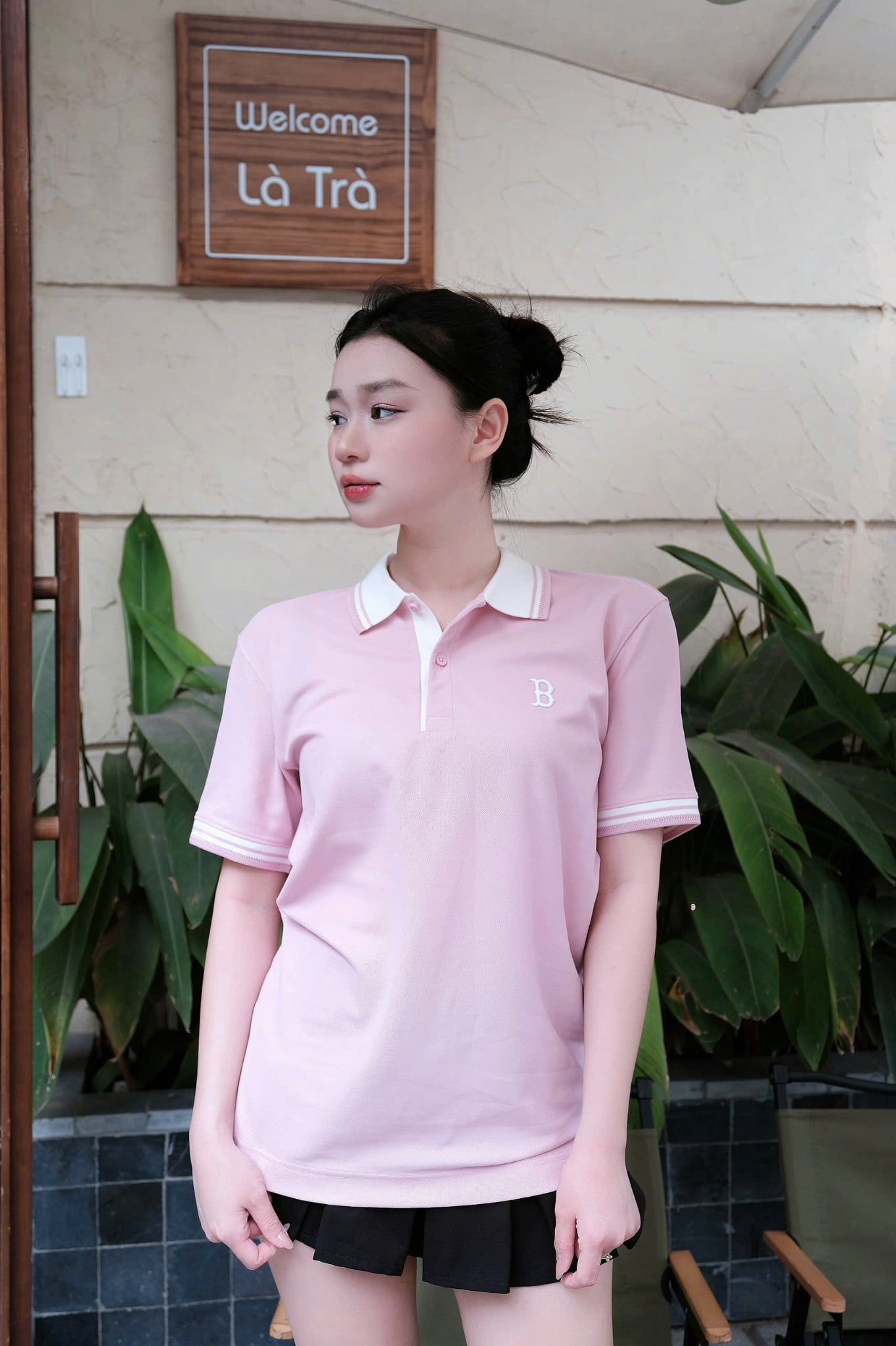  Áo Polo MLB [Unisex] - Basic Color Block Comfortable Fit Collar Boston - 3APQB0253-43PKM 