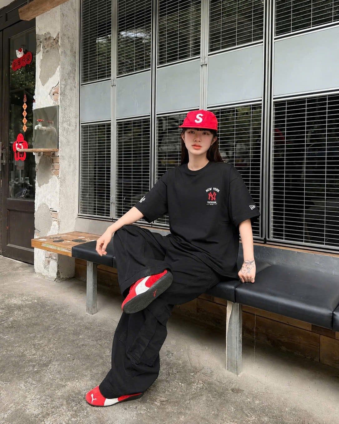  Áo Thun New Era - [Unisex] NY Yankees Basic Red Word Black - 15878967 