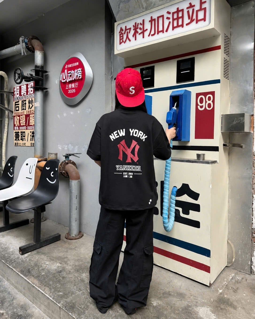  Áo Thun New Era - [Unisex] NY Yankees Basic Red Word Black - 15878967 